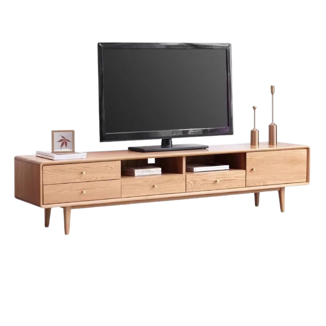 Oak Solid Wood TV Stand.