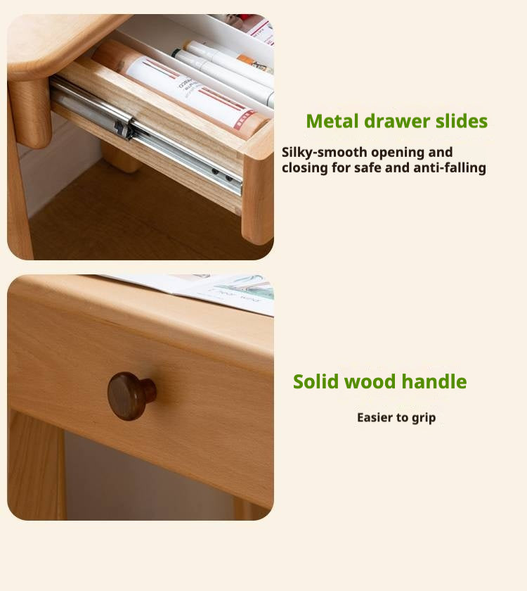 Beech Solid Wood Children's Study Writing Desk.