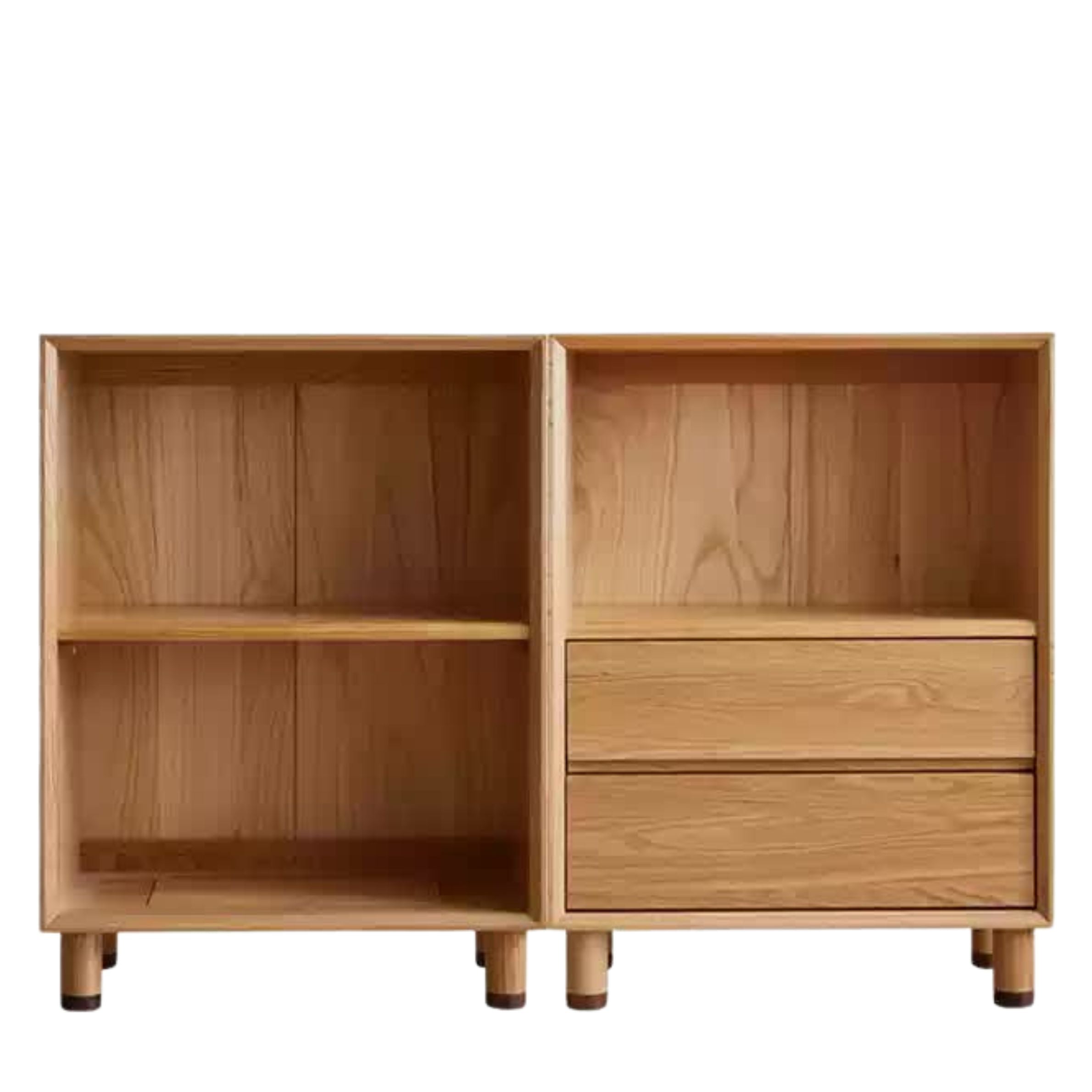 Oak Solid Wood Modern Creative Bookcase