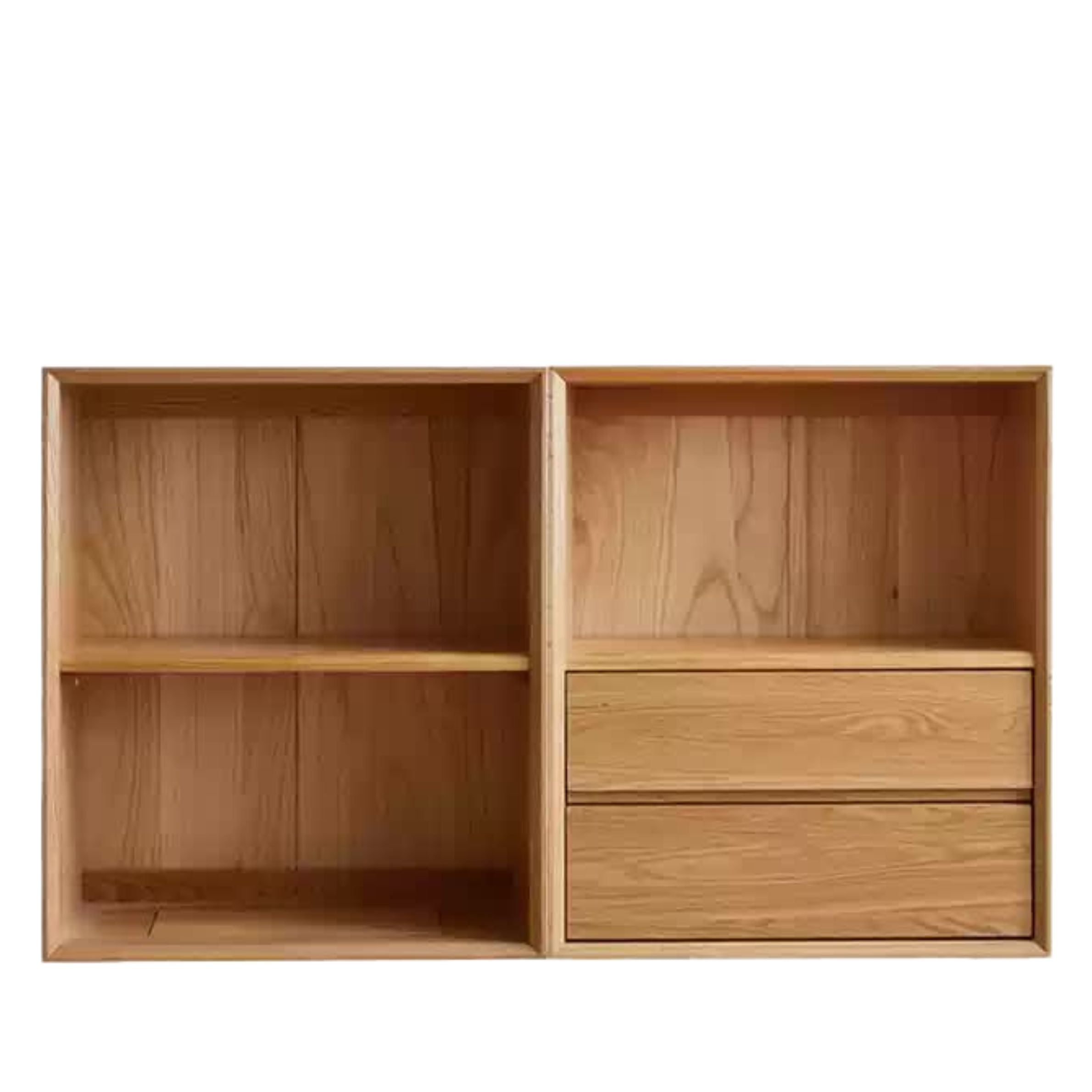 Oak Solid Wood Modern Creative Bookcase