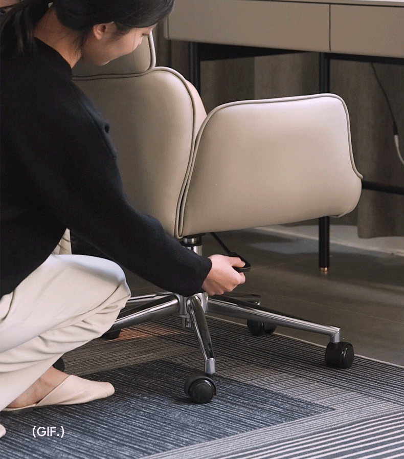 Organic Leather Lift Office Chair