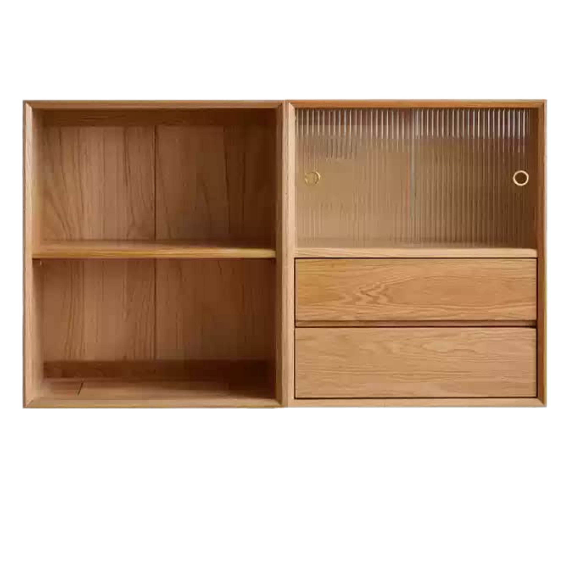 Oak Solid Wood Modern Creative Bookcase