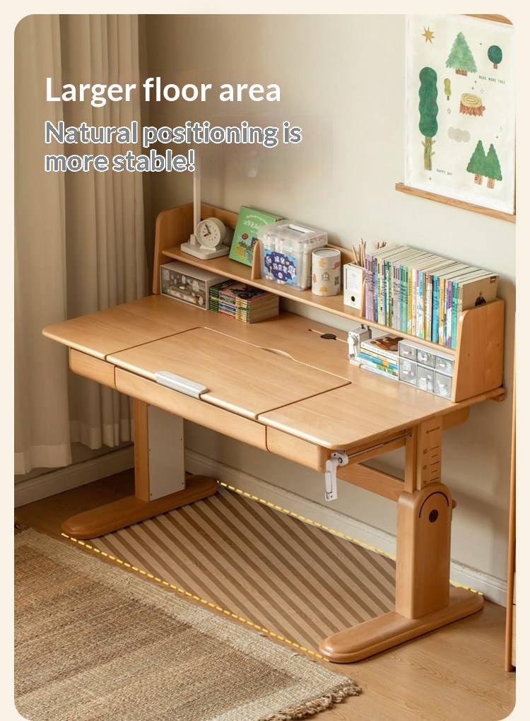 Beech Solid Wood Kids Study Table