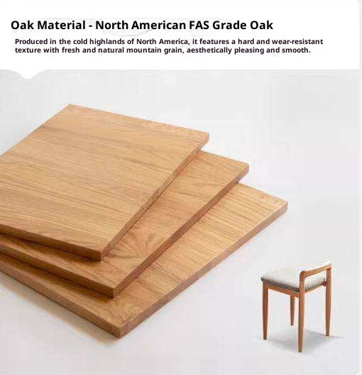 Beech, Cherry Solid Wood Makeup Stool Chair