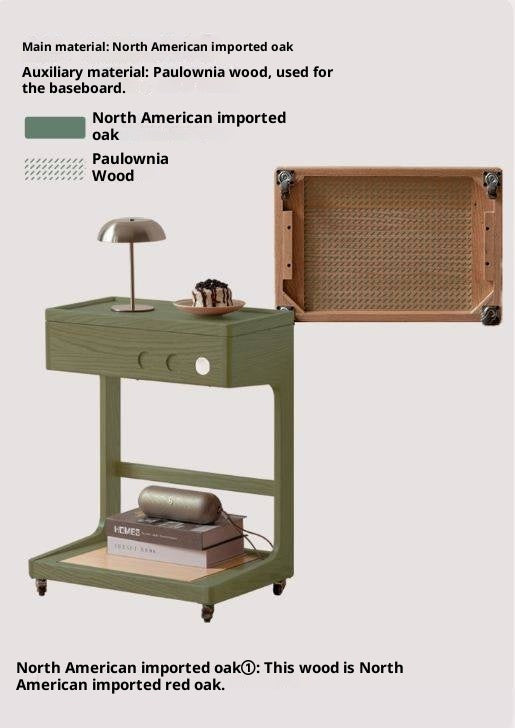 Oak Solid Wood Original Wood Style Side Table