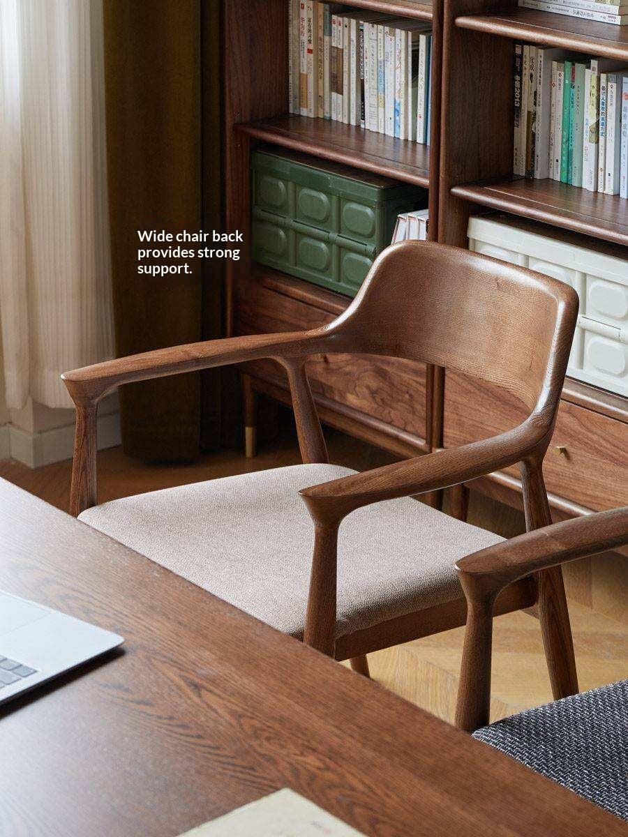 4 pcs -Ash solid wood Sculptural Wishbone-Style Dining Chair