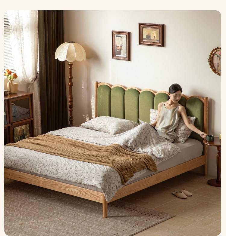 Beech, Oak Solid Wood Dream House Soft Bed