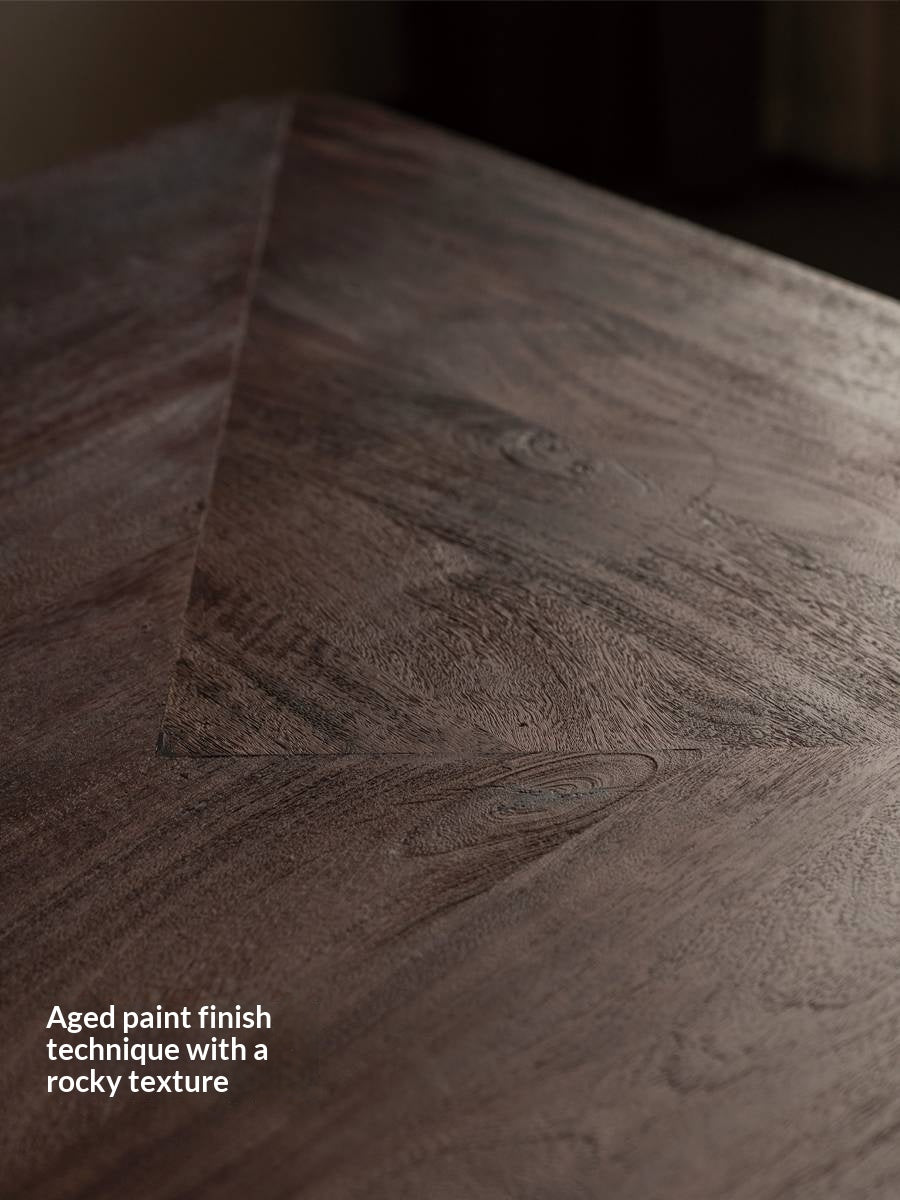 Mango Solid Wood Wabi Sabi Style Dining Table