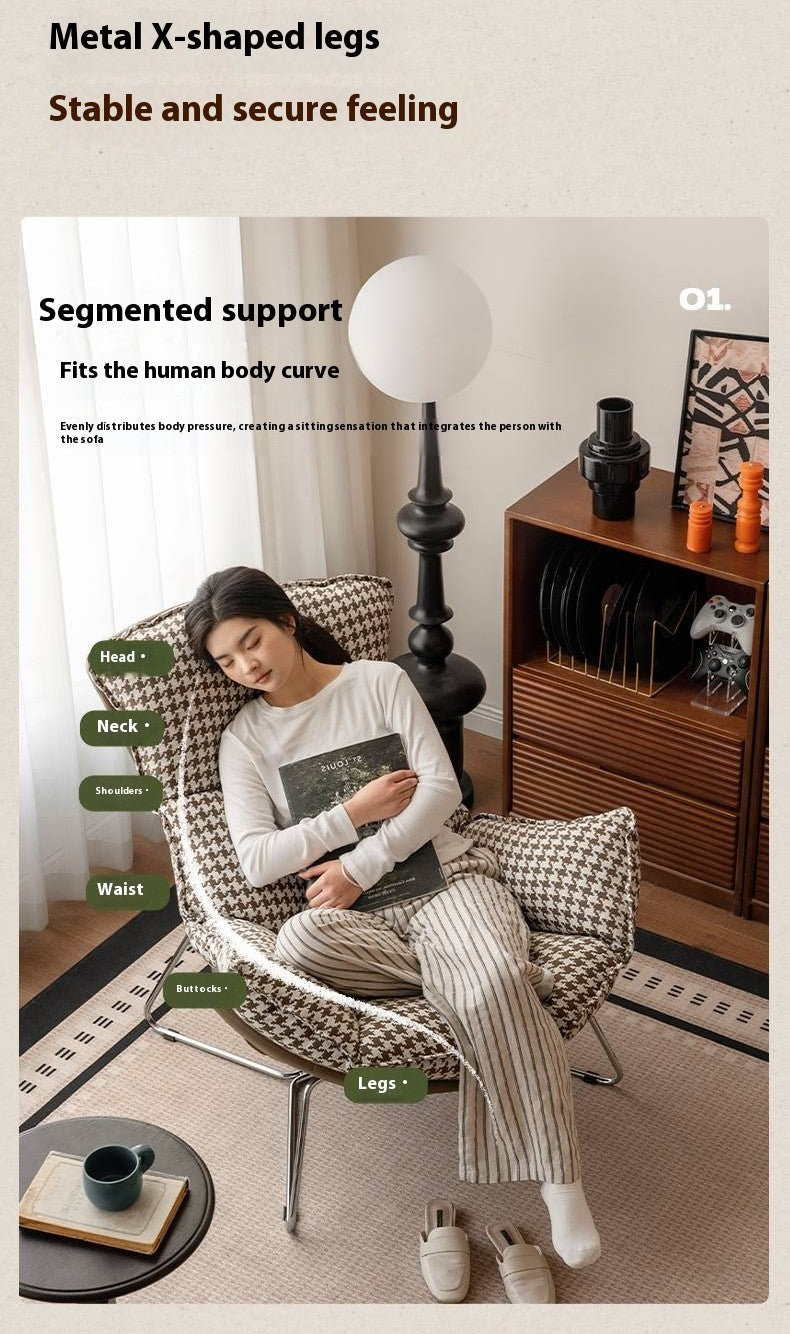 Fabric Eggshell Modern Chair