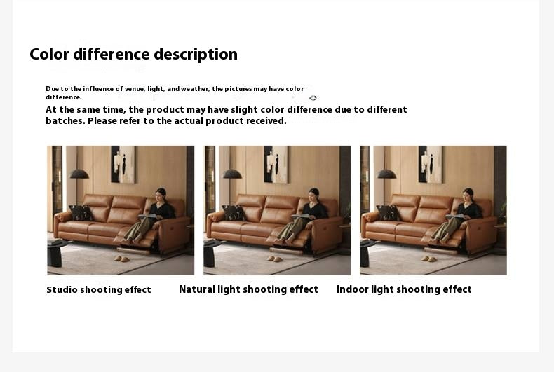 Leather Electric Zero Wall Sofa Italian Light Luxury.