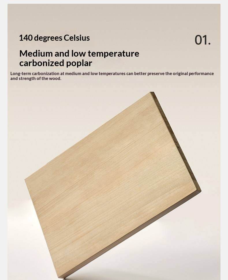 Poplar Solid Wood Box Bed — Upholstered Floating Bed with Bauhaus Style