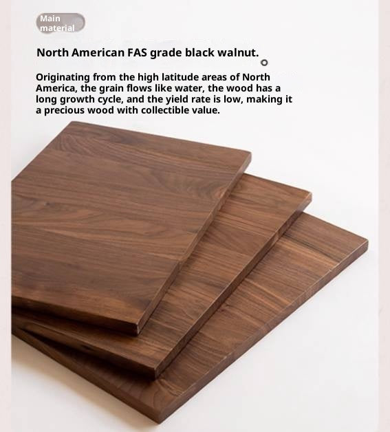 Set 4 pcs Black Walnut, Oak, Beech, Sandalwood Solid Wood Retro Rattan Chair