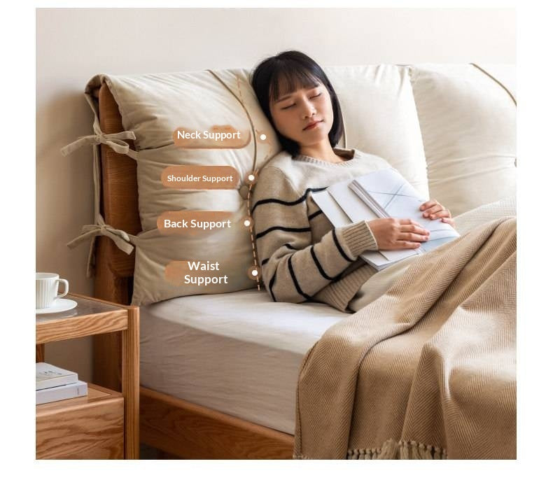 Modern Minimalist Headboard Pillow with Large Backrest