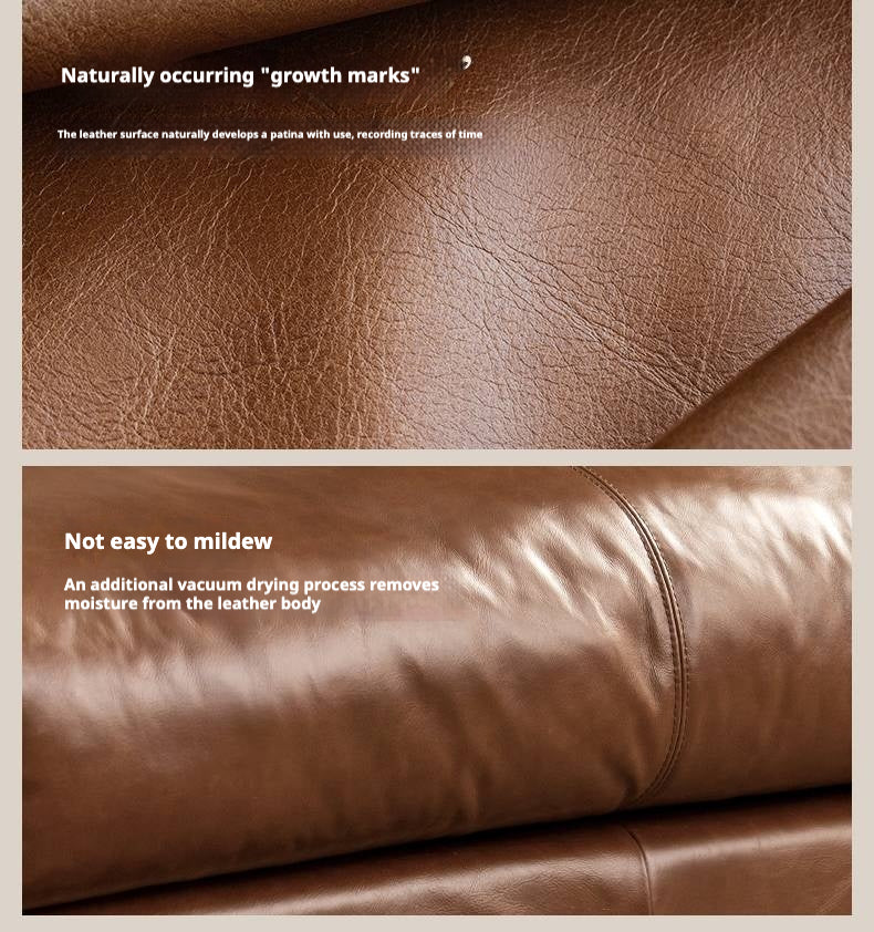 Leather American Retro Style Sofa