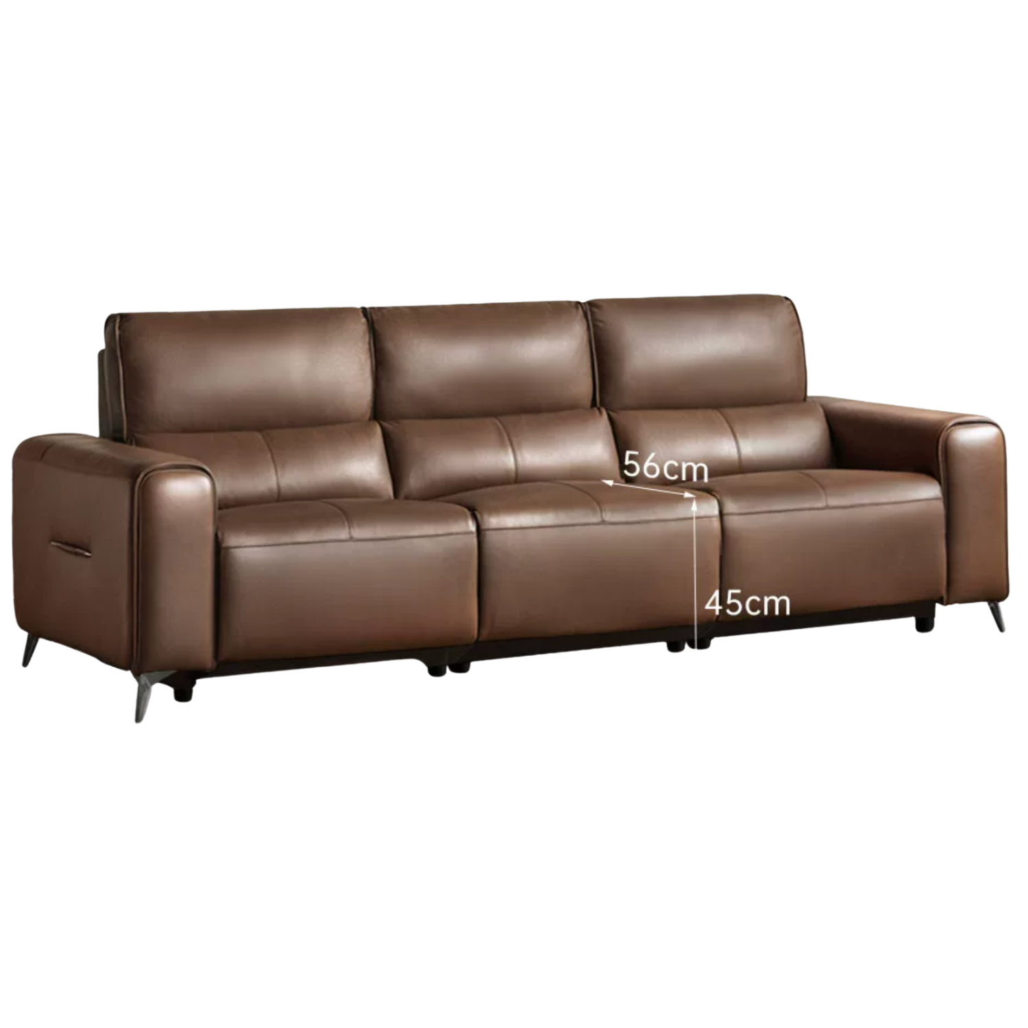 Genuine Leather High Back Electric Sofa