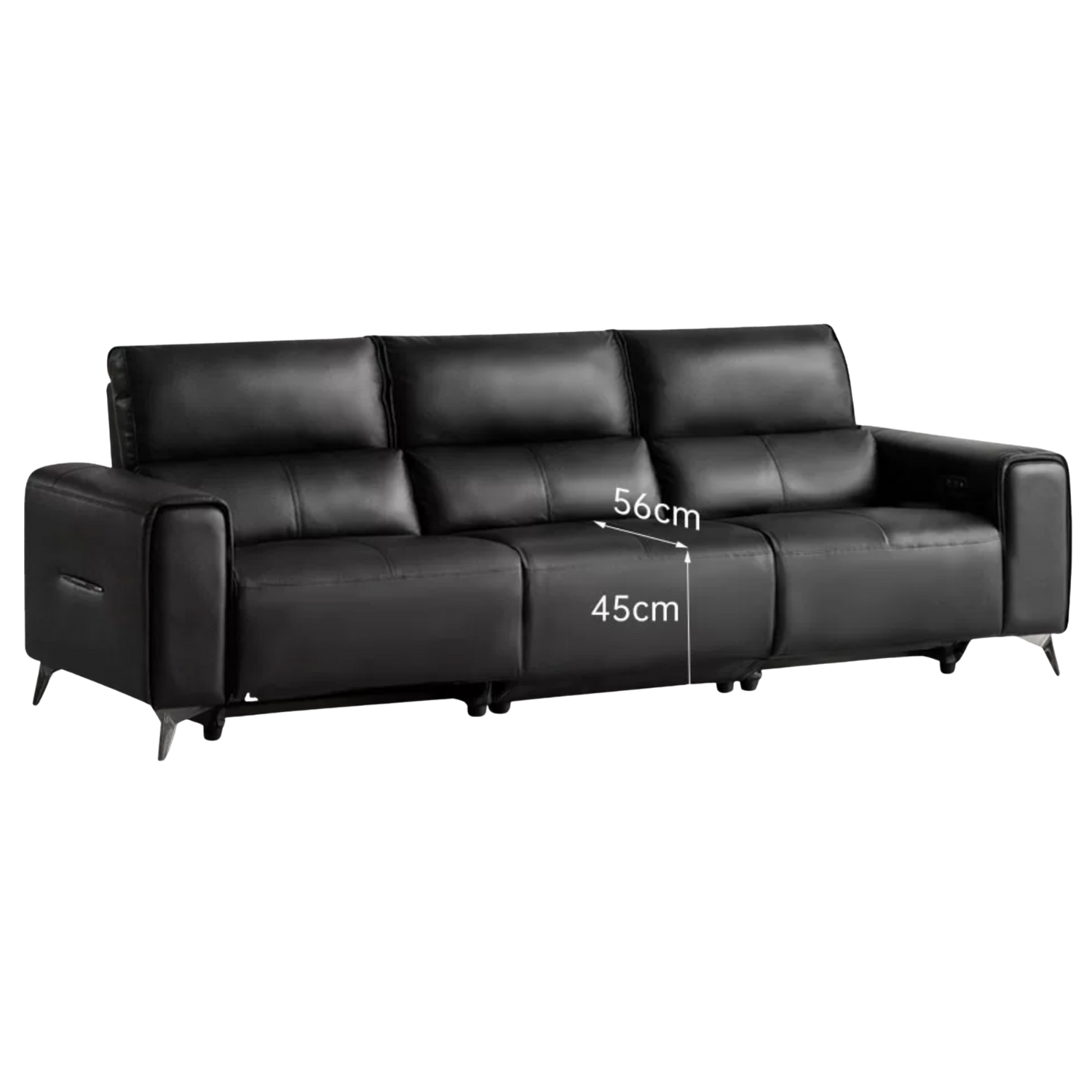 Genuine Leather High Back Electric Sofa