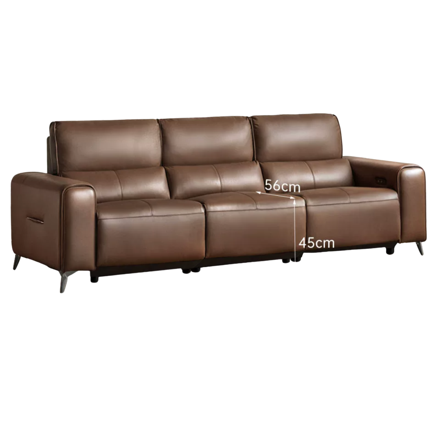 Genuine Leather High Back Electric Sofa