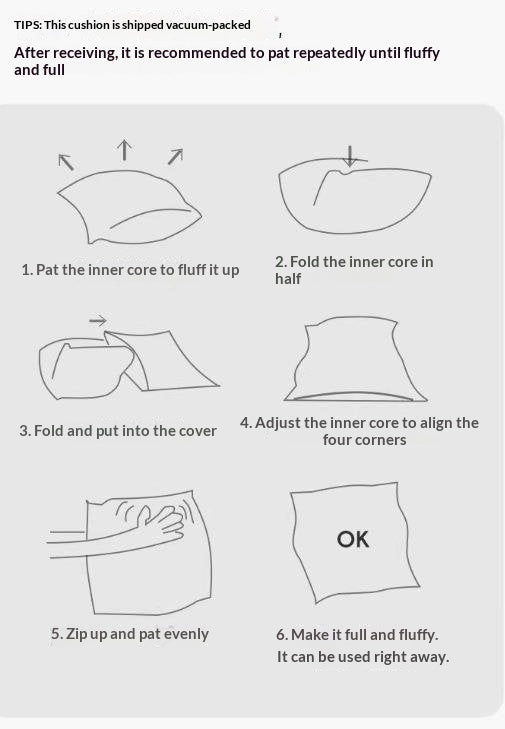 Vintage Style Bed Headboard Pillow with High Backrest Support