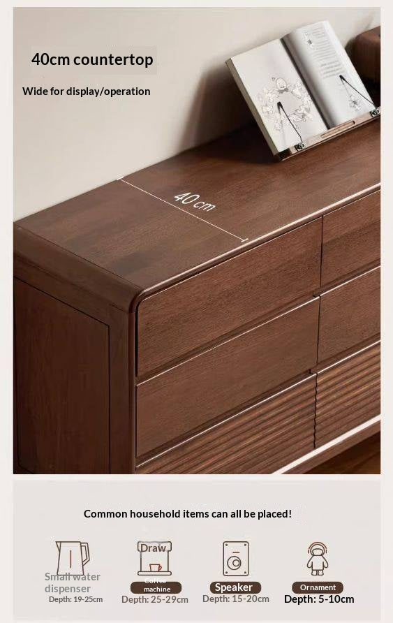 Catalpa Solid Wood Modern Chest of Drawers