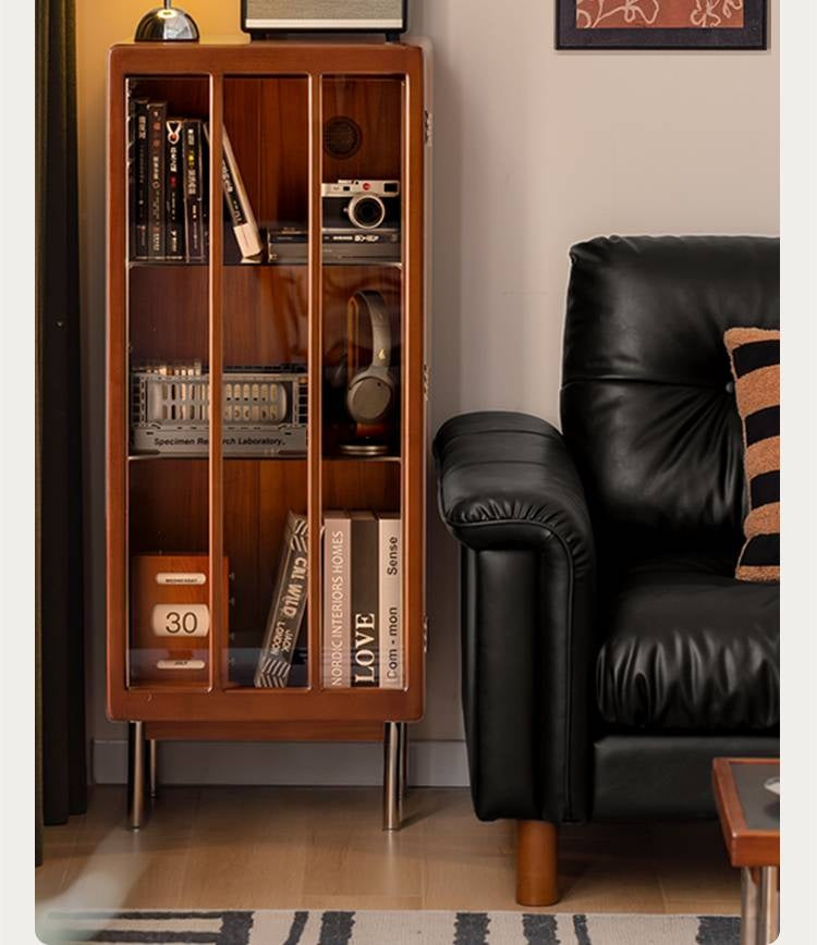 Poplar Solid Wood Bauhaus Style Side Cabinet.