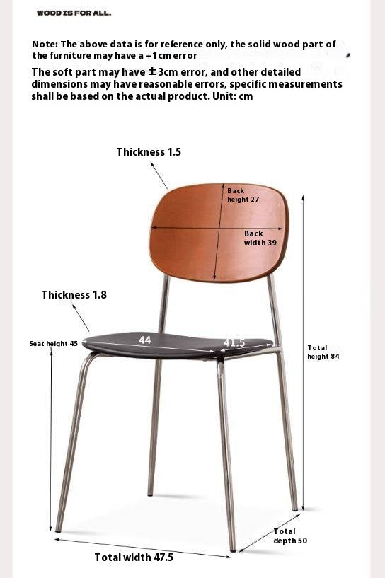 Set 4 pcs Beech Solid Wood Middle-Ancient Style Dining Chair