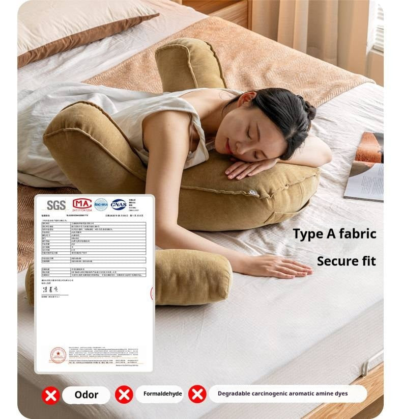 Bed Headboard with Upholstered Backrest Cushion