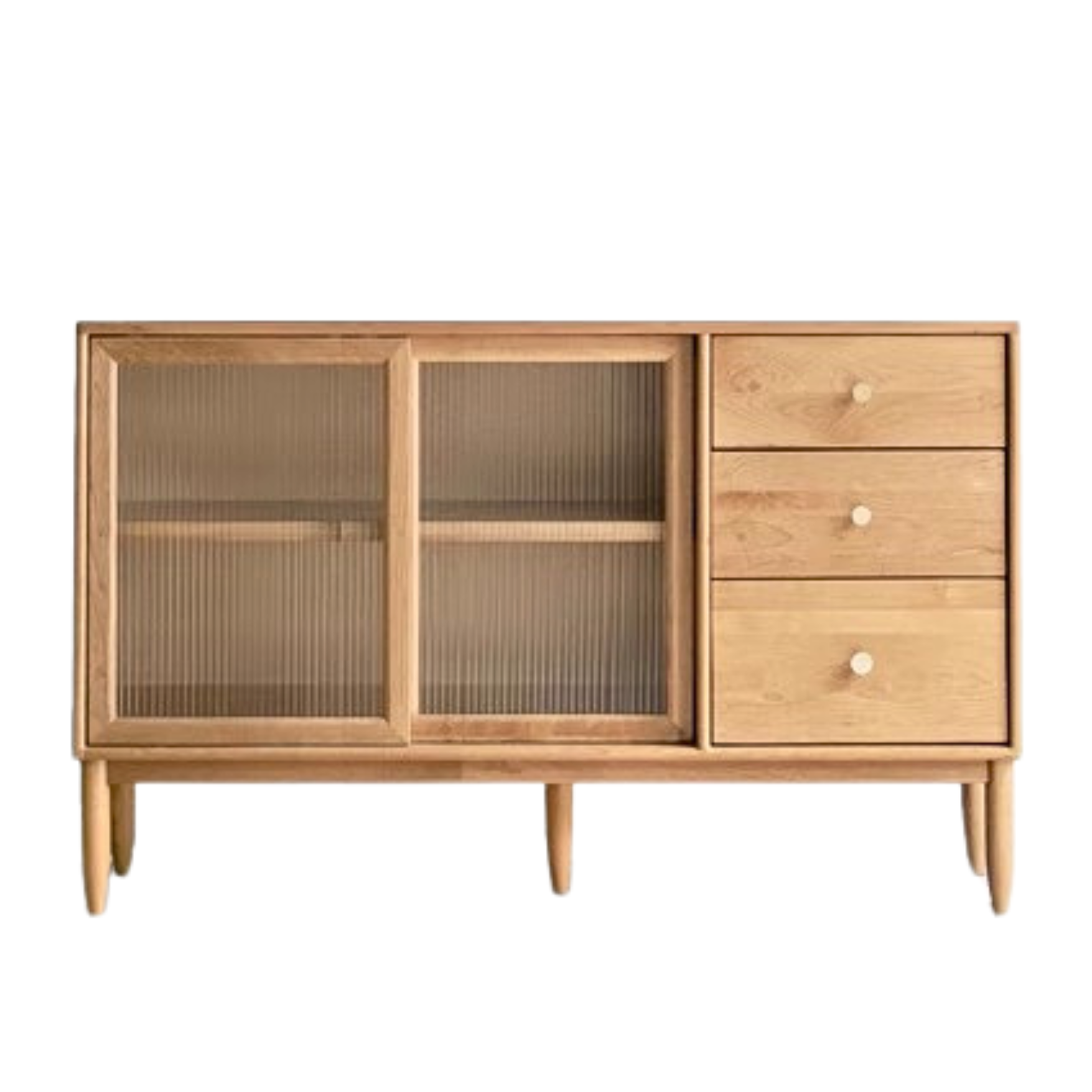 Cherry Solid Wood Sideboard High Cabinet Multi-Functional Buffet