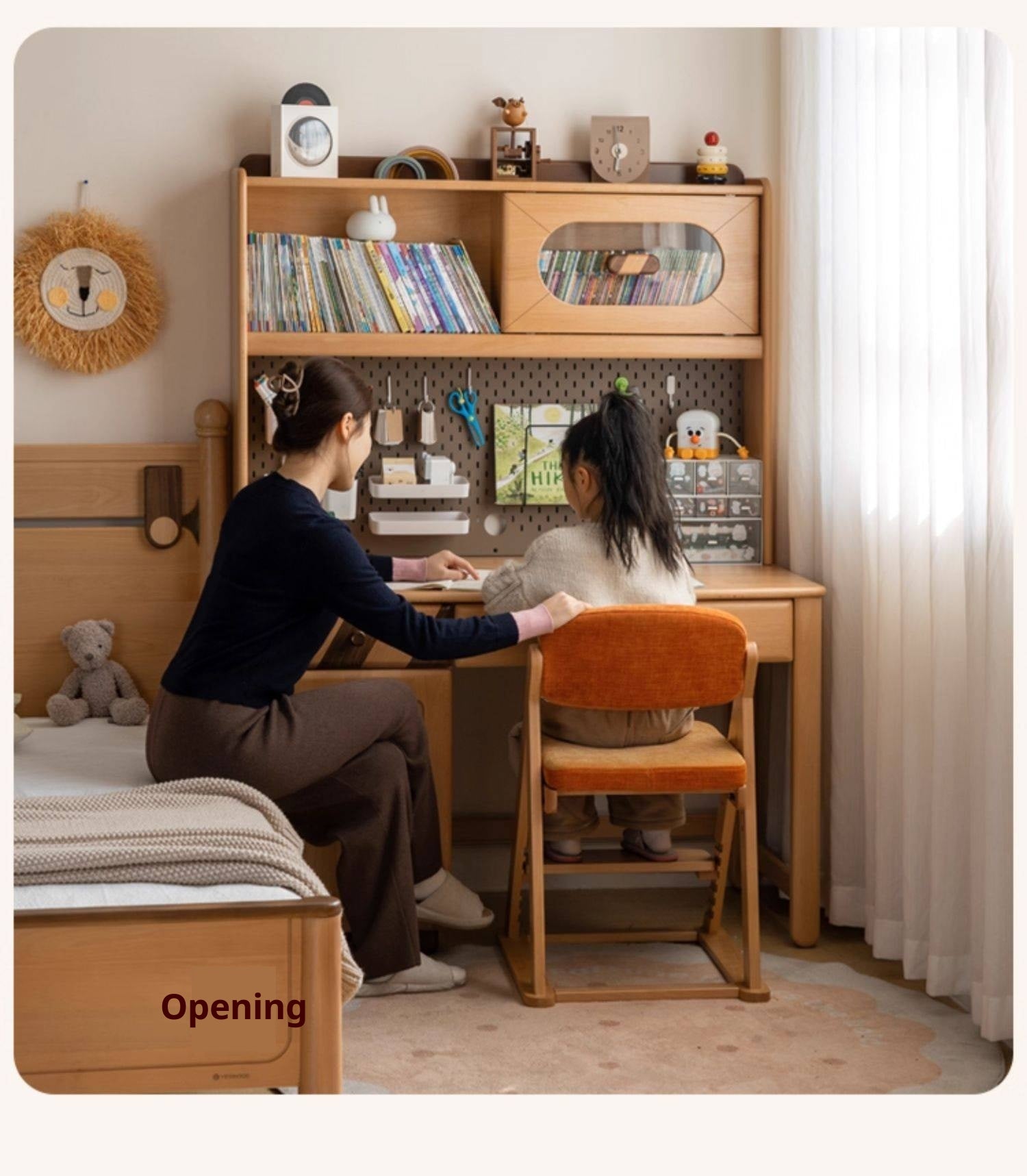 Beech Solid Wood Children s Learning Desk