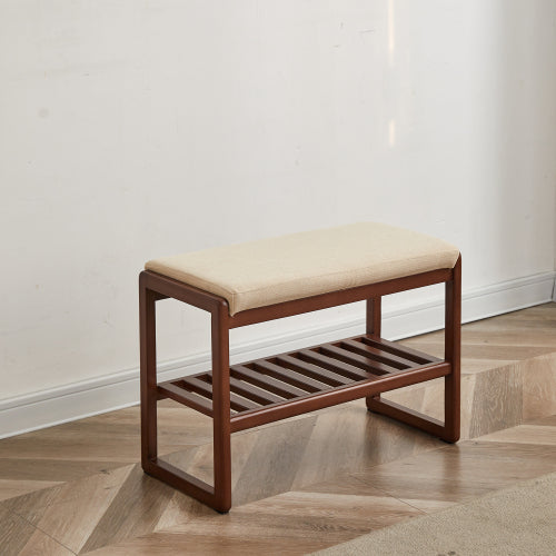 Beech Solid Wood Shoe Changing Stool