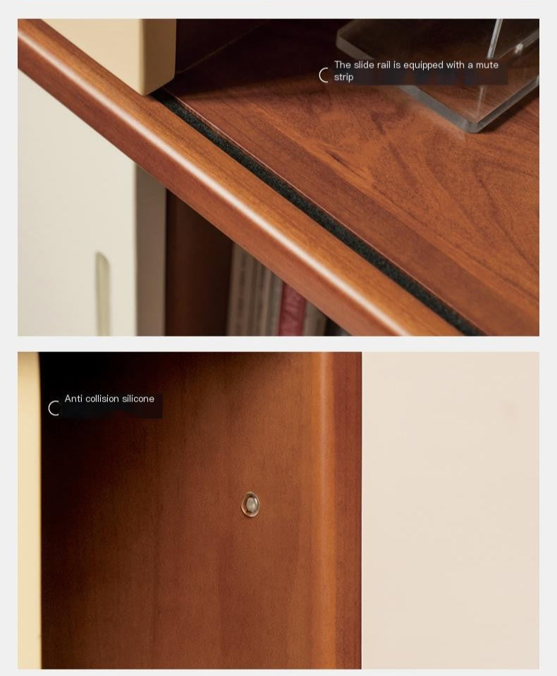 Poplar Solid Wood Bauhaus Side Cabinet.