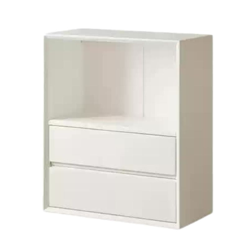 Rubber Solid Wood Cream Style Bookcase.
