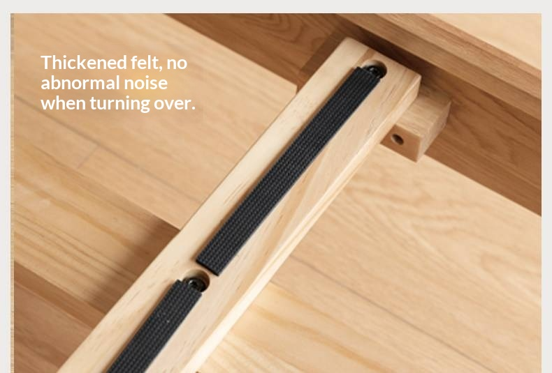 Oak Solid Wood Bed — Italian Light Luxury with White Genuine Leather and Soft Backrest