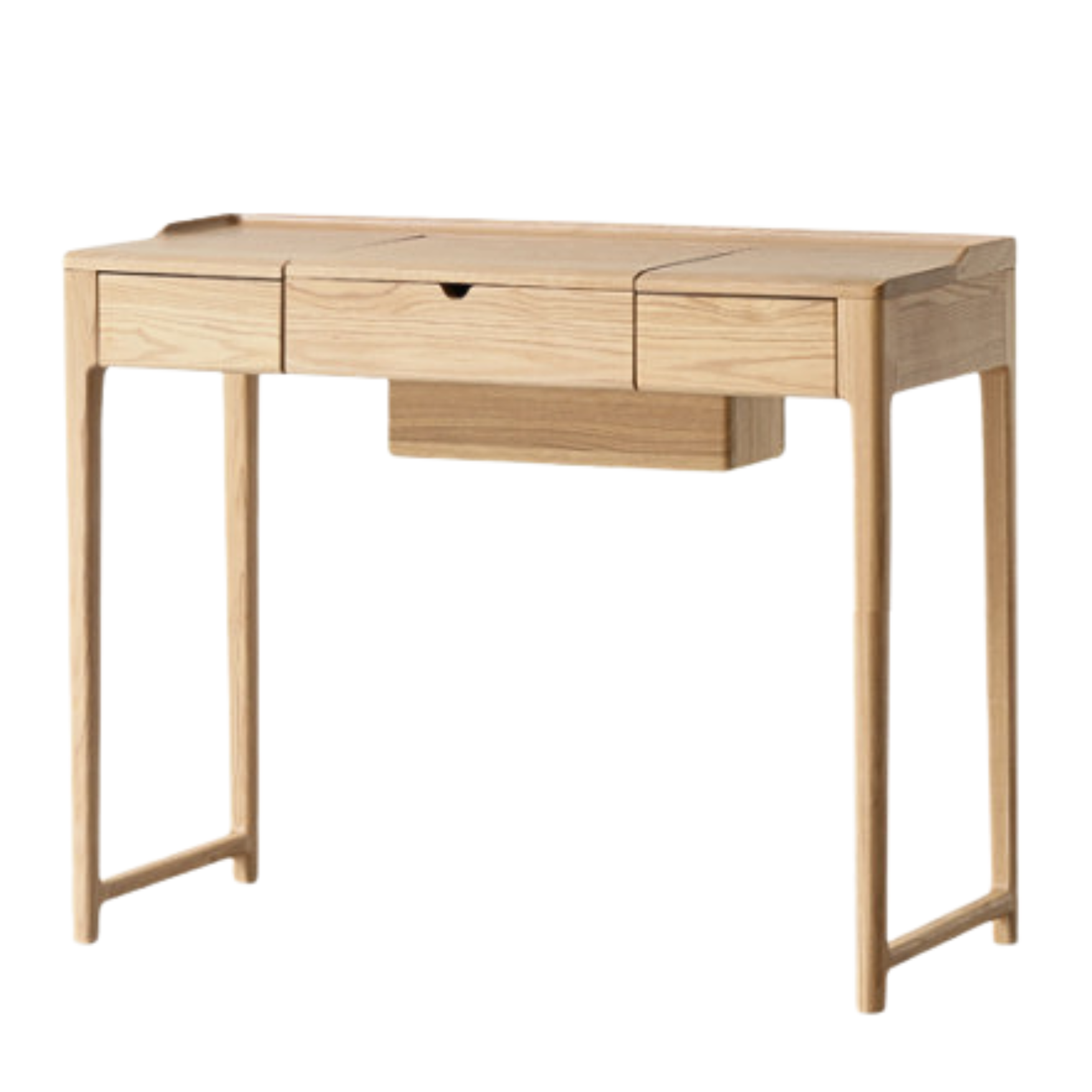 Ash Solid Wood Small Flip Dressing Table.