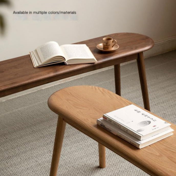 Oak Solid Wood Simple Bench