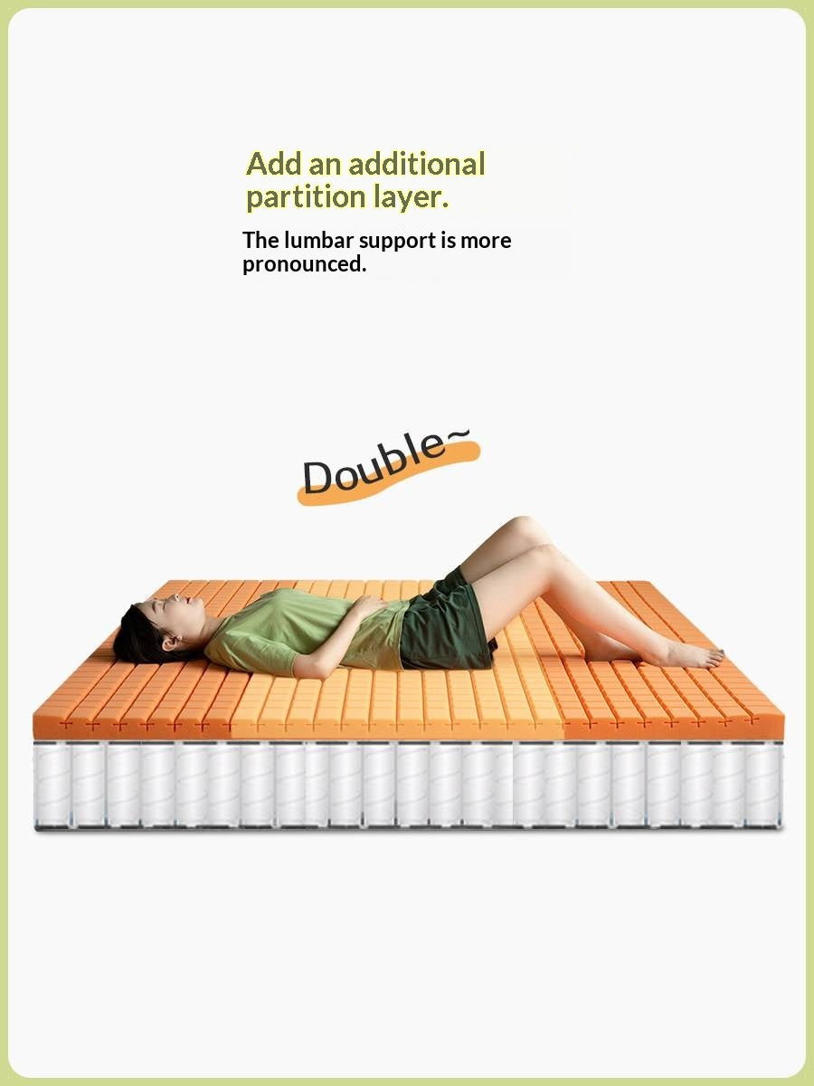 Zero-Glue Mattress Spring Mattress Antibacterial Anti-mite Sponge Mattress Roll-up Simmons Mattress 22 cm