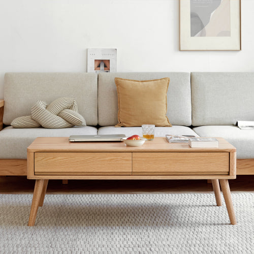 Oak Solid Wood Elevating Coffee Table