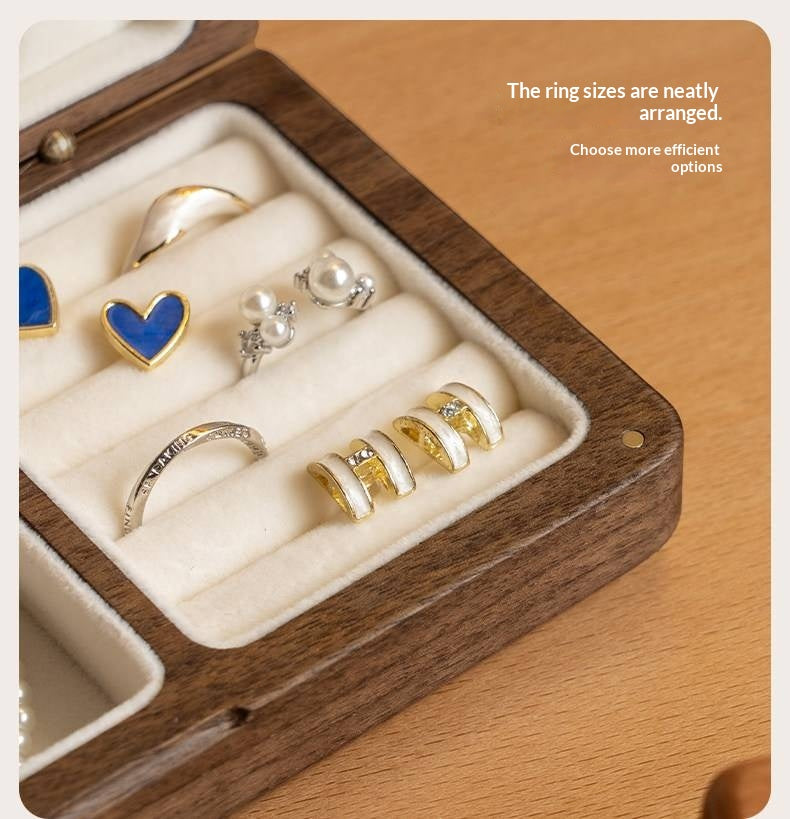 Black walnut, Cherry Solid Wood Handmade Jewelry Box