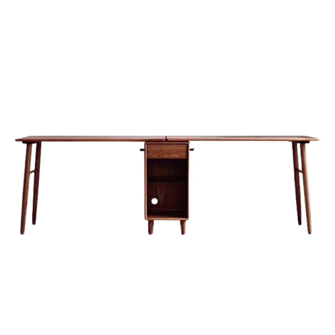 Oak, Solid Rubberwood Double Office Desk