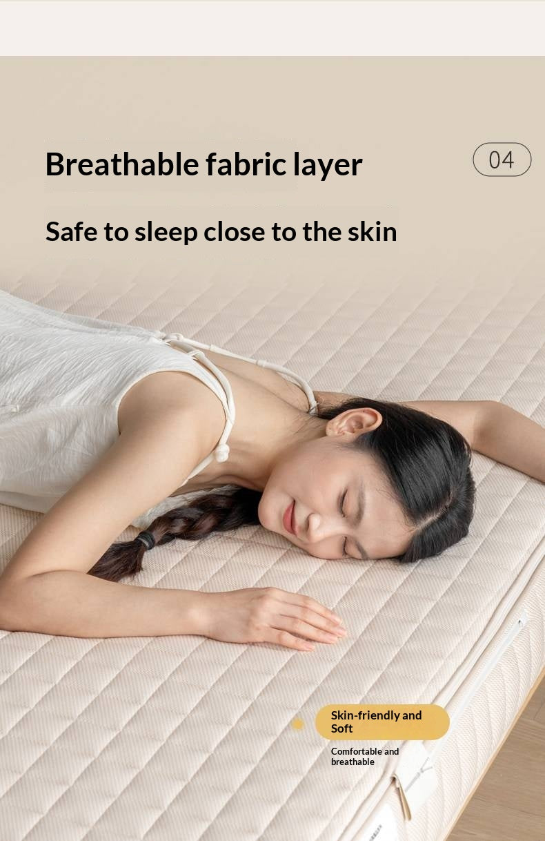 Zero-Glue Mattress S-Shaped Jute Hard Mattress Natural Latex Back Support Mattress Whole Mesh Spring Mattress Golden Hemp