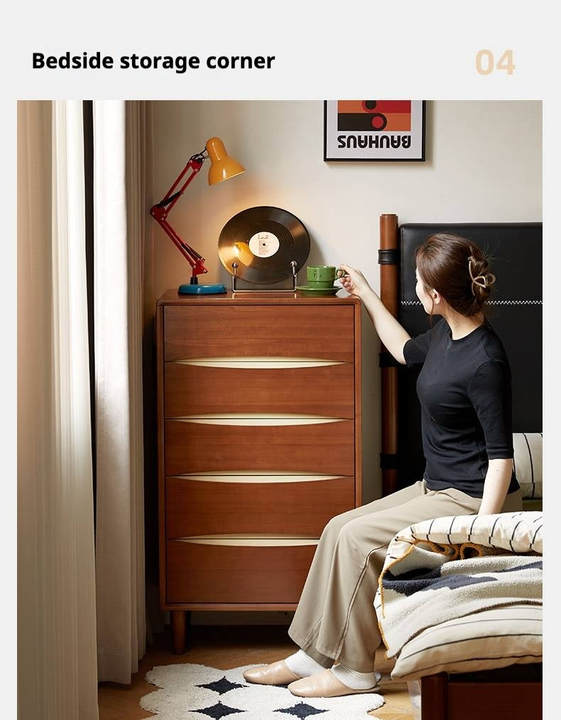 Poplar Solid Wood Antique Style Chest of Drawers.