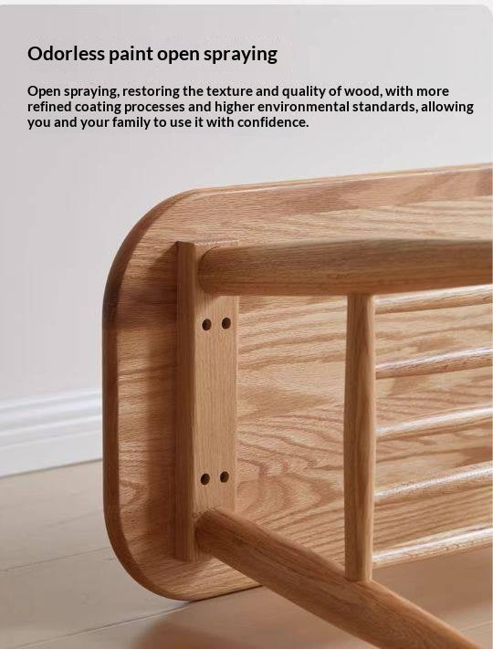 Oak, Solid Rubberwood Shoe Bench