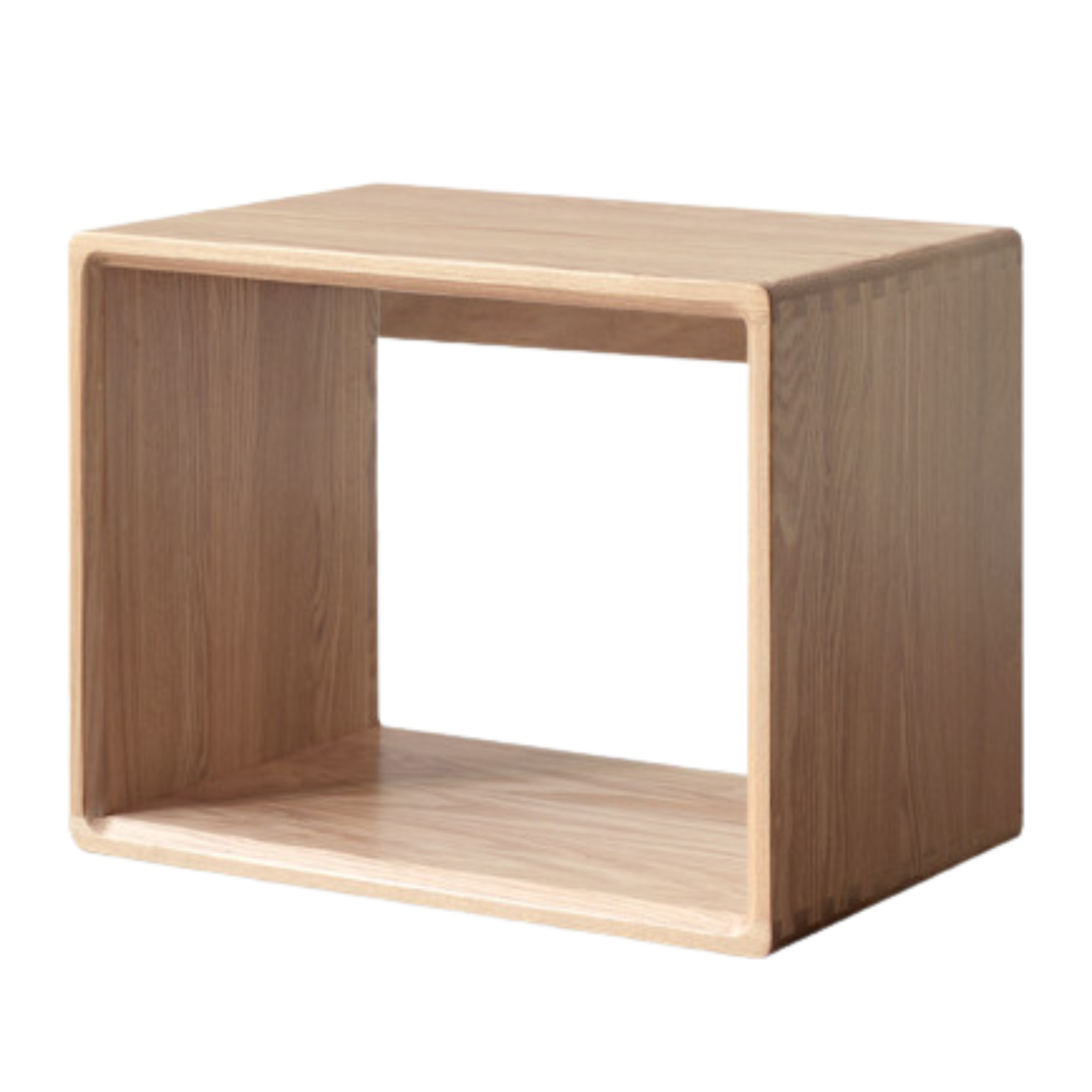 Black Walnut, Oak Solid Wood Small Combination Bookcase.