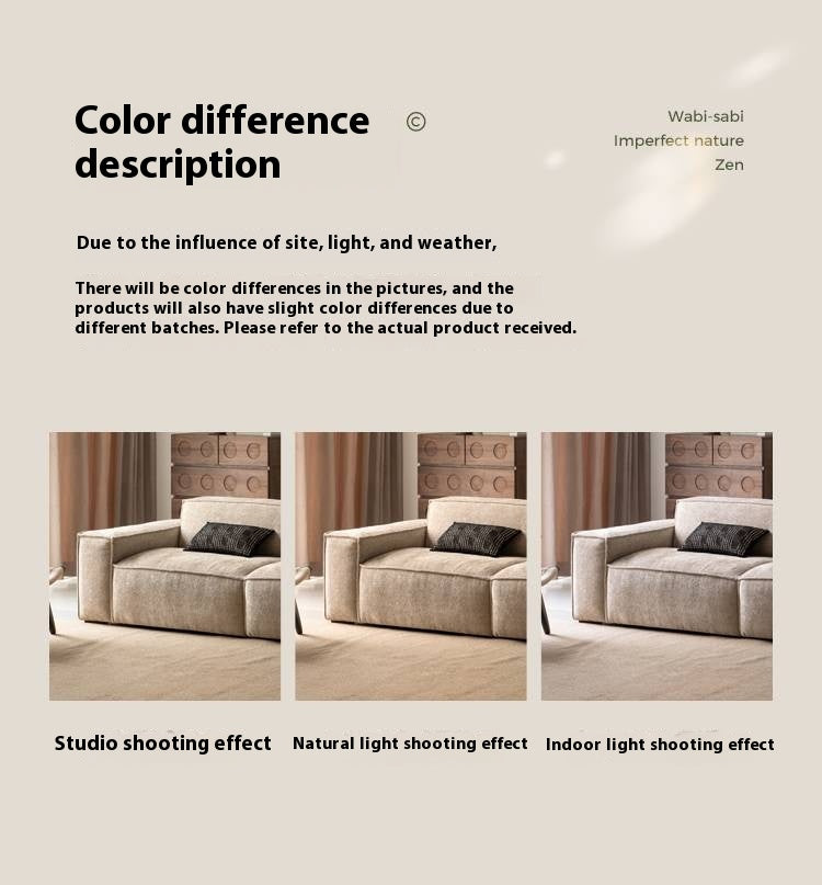 Fabric Wabi Sabi Style Sofa