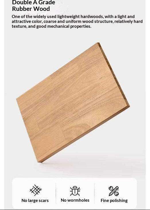 Solid RubberWood Modern Nightstand