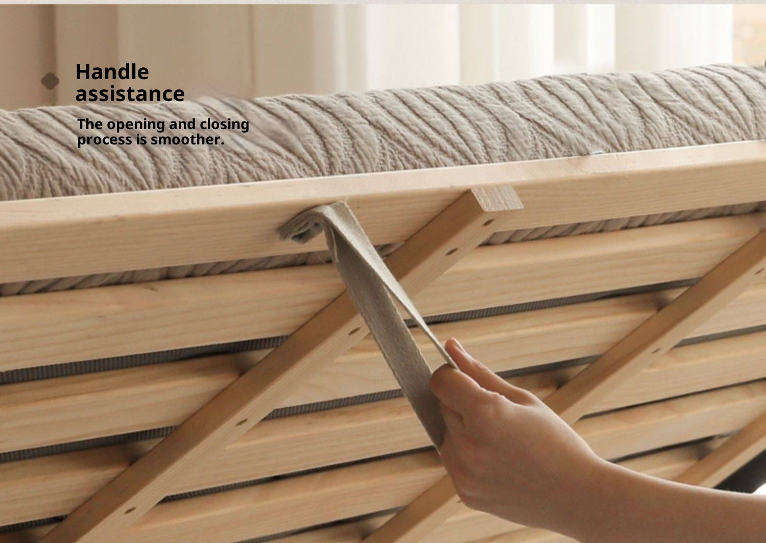 Black Walnut Solid Wood Light Luxury Box Bed