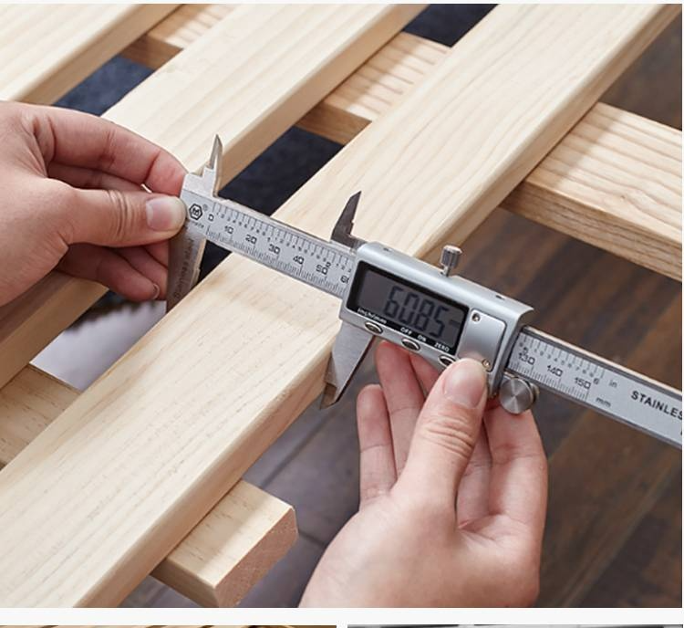 Oak Solid Wood High Box Bed in Modern Minimalist Design