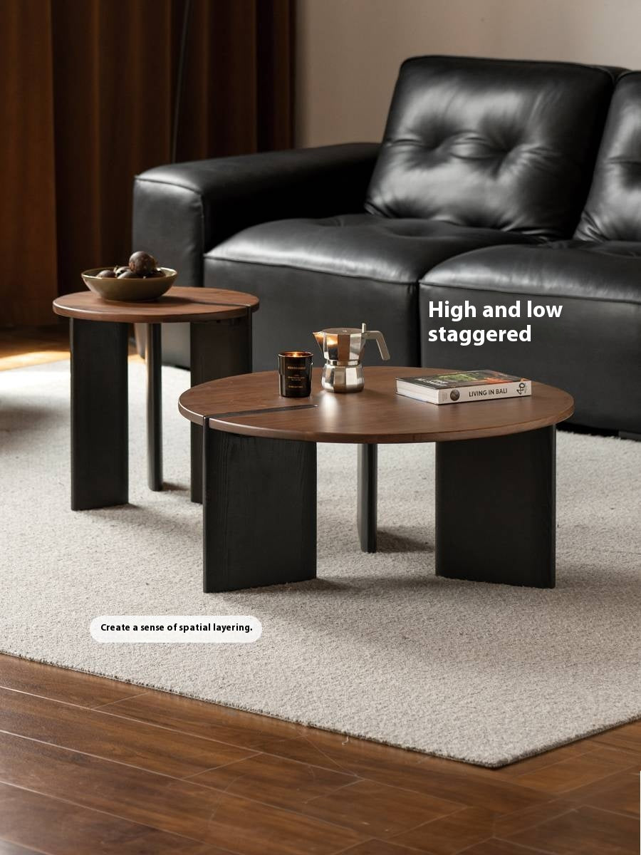 Black Walnut Solid Wood Italian Light Luxury Coffee Table