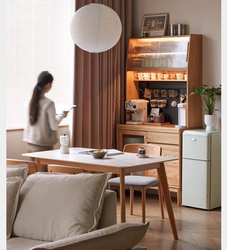 Oak Solid Wood Modern Sideboard