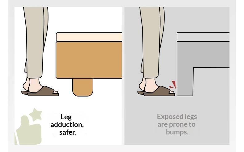 Oak Solid Wood Platform Box Bed, Headboard-Free Box Bed