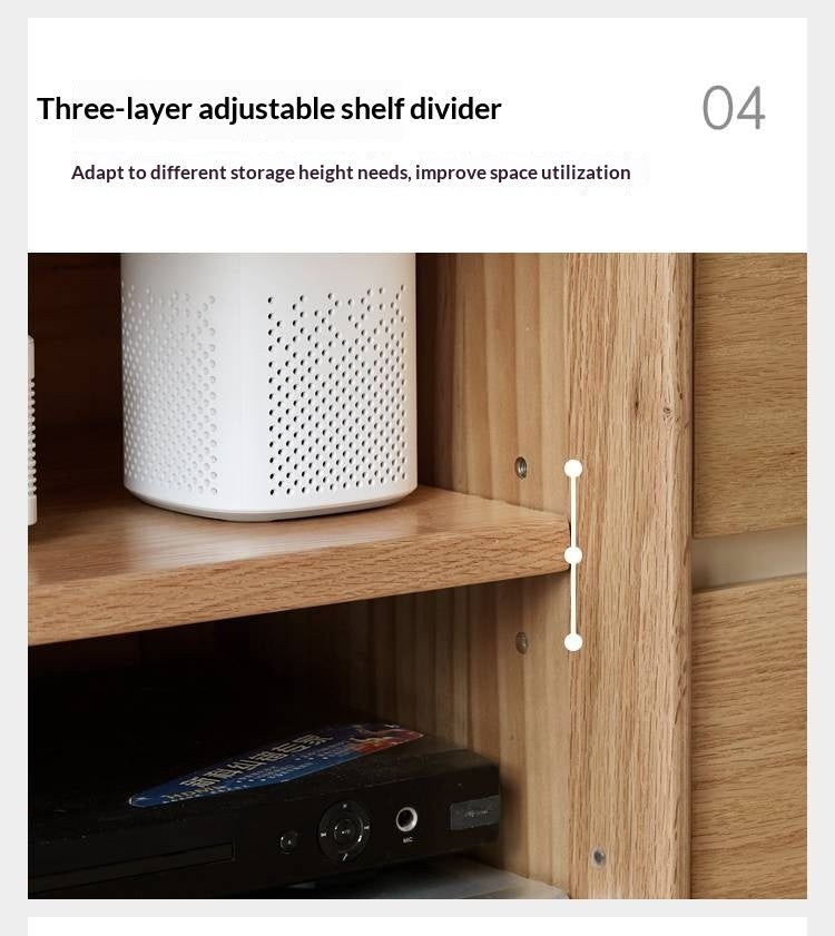 Oak Solid Wood Original Wood Style TV Cabinet